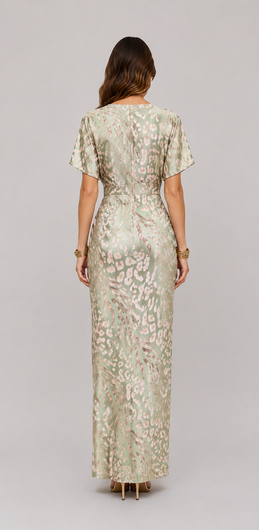 Aurora | Vestido midi de acabado luminoso