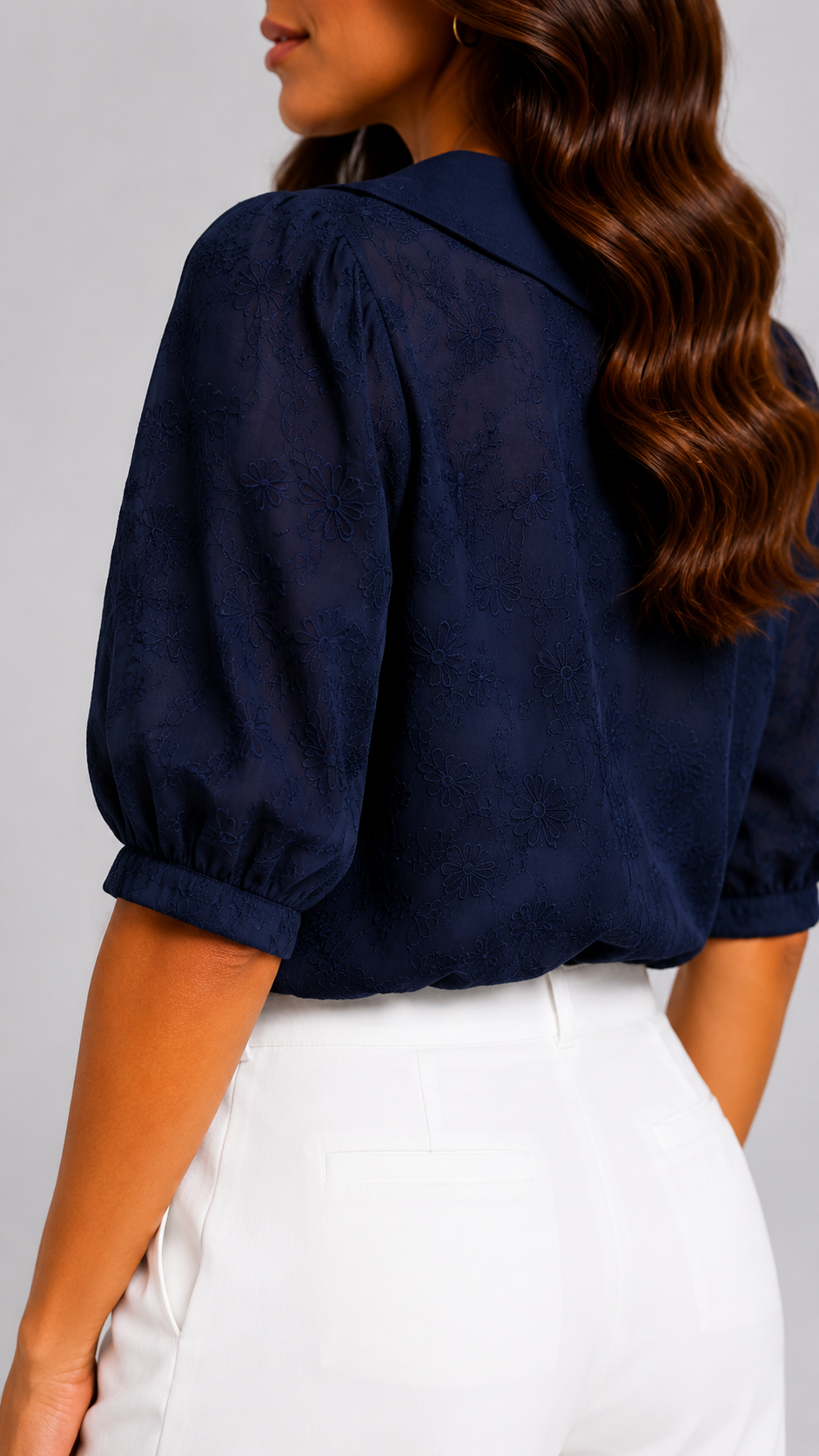 Fiora | Blusa floral de cuello redondo