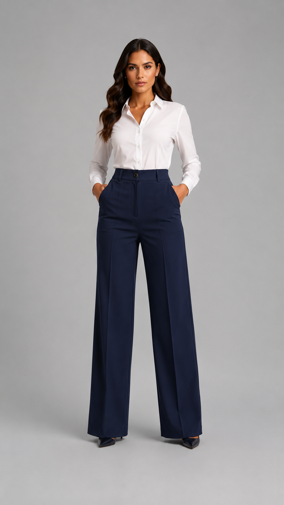 Palazzo | Pantalón fluido de talle alto
