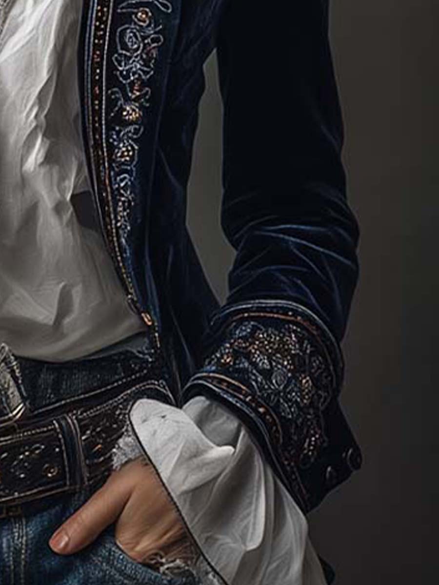 Athénaïs | Chaqueta larga con bordados · Vista 8