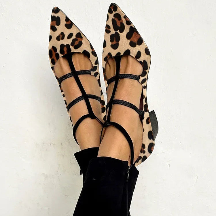 Bridget | Zapatos de tacón con correa y estampado leopardo · Vista 2