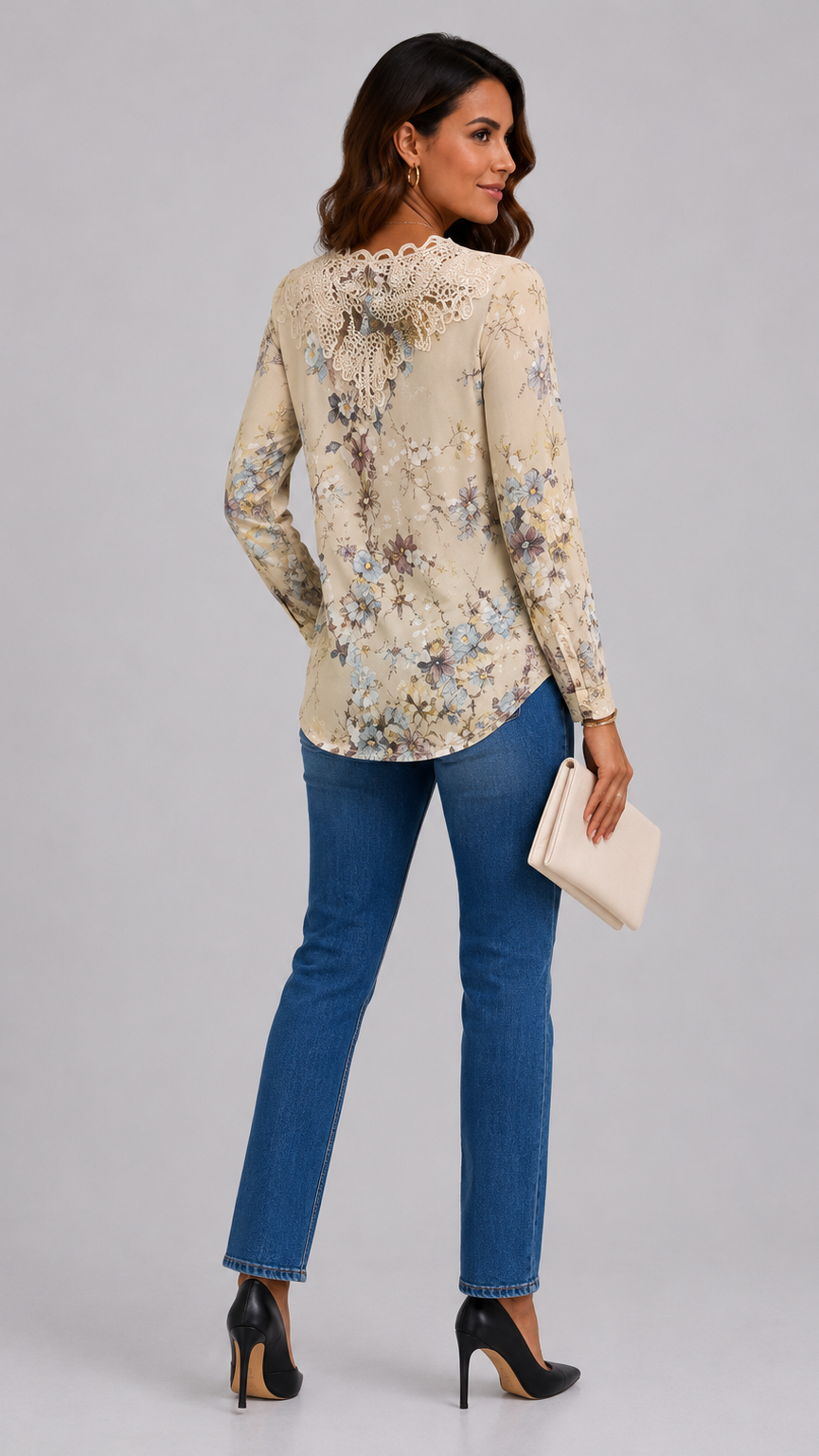 Lace | Blusa de encaje floral
