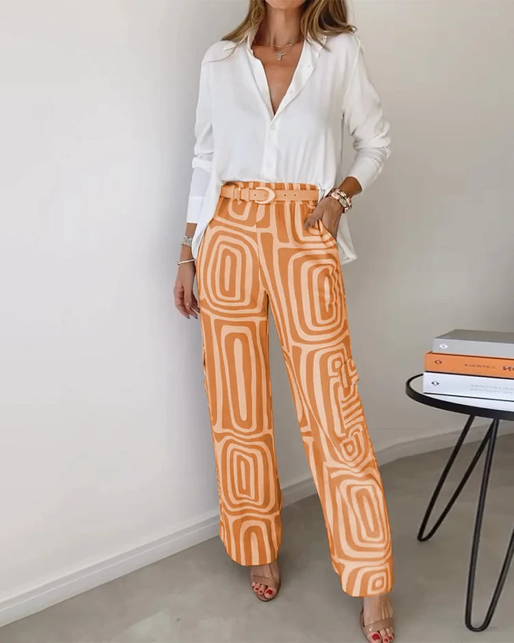 Lysa | Conjunto estampado con cinturón · Vista 6