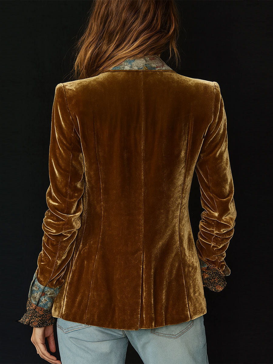 Marcelline | Blazer de estampado floral patchwork · Vista 2