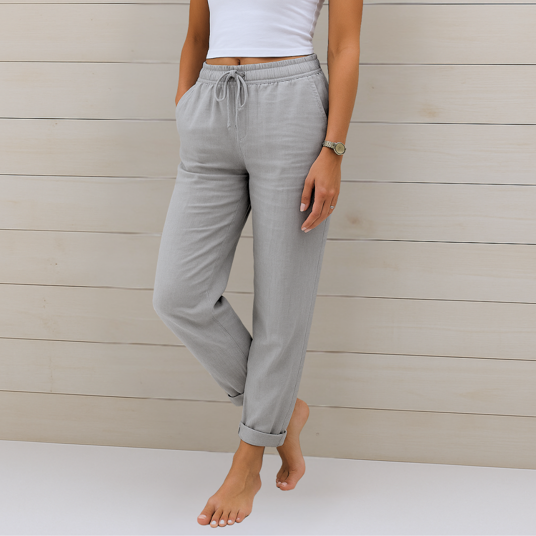 Maylora | Pantalón de lino con cintura ajustable · Vista 5