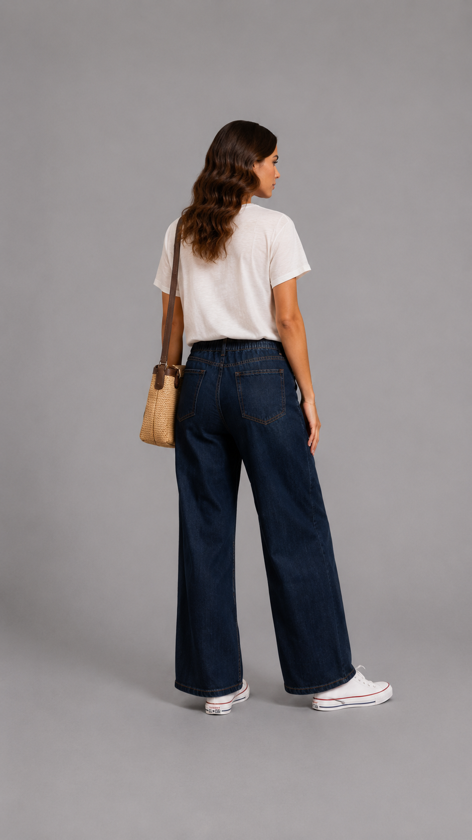 Élan | Pantalón recto con cintura elástica