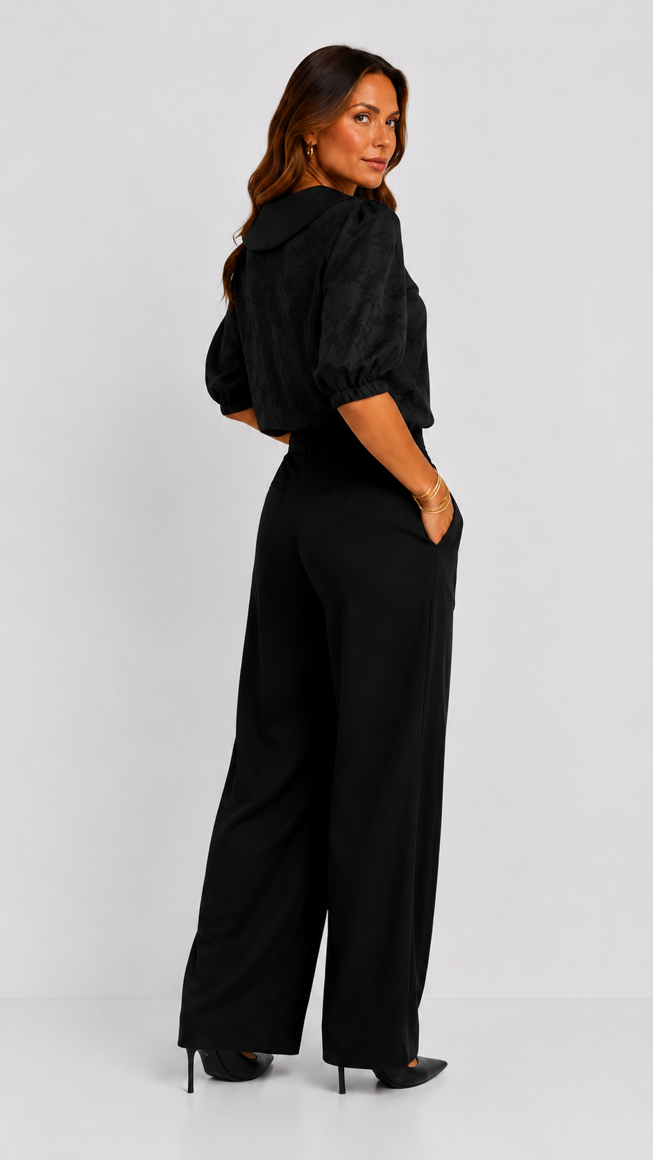 Fiora | Blusa floral de cuello redondo