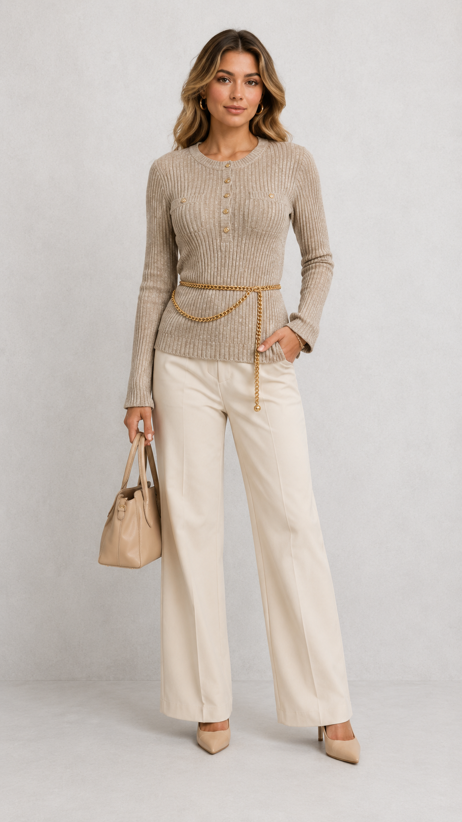 Golden Belt | Blusa de acabado dorado