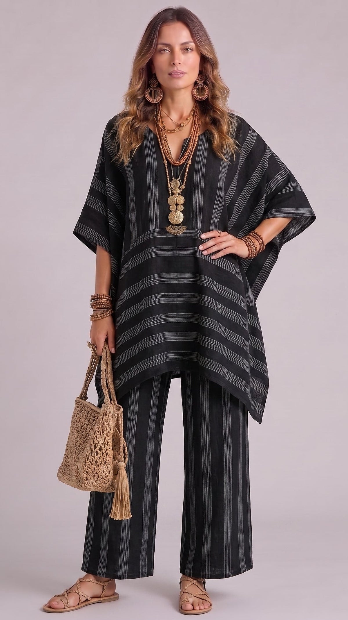 Iluma | Conjunto holgado de estilo bohemio