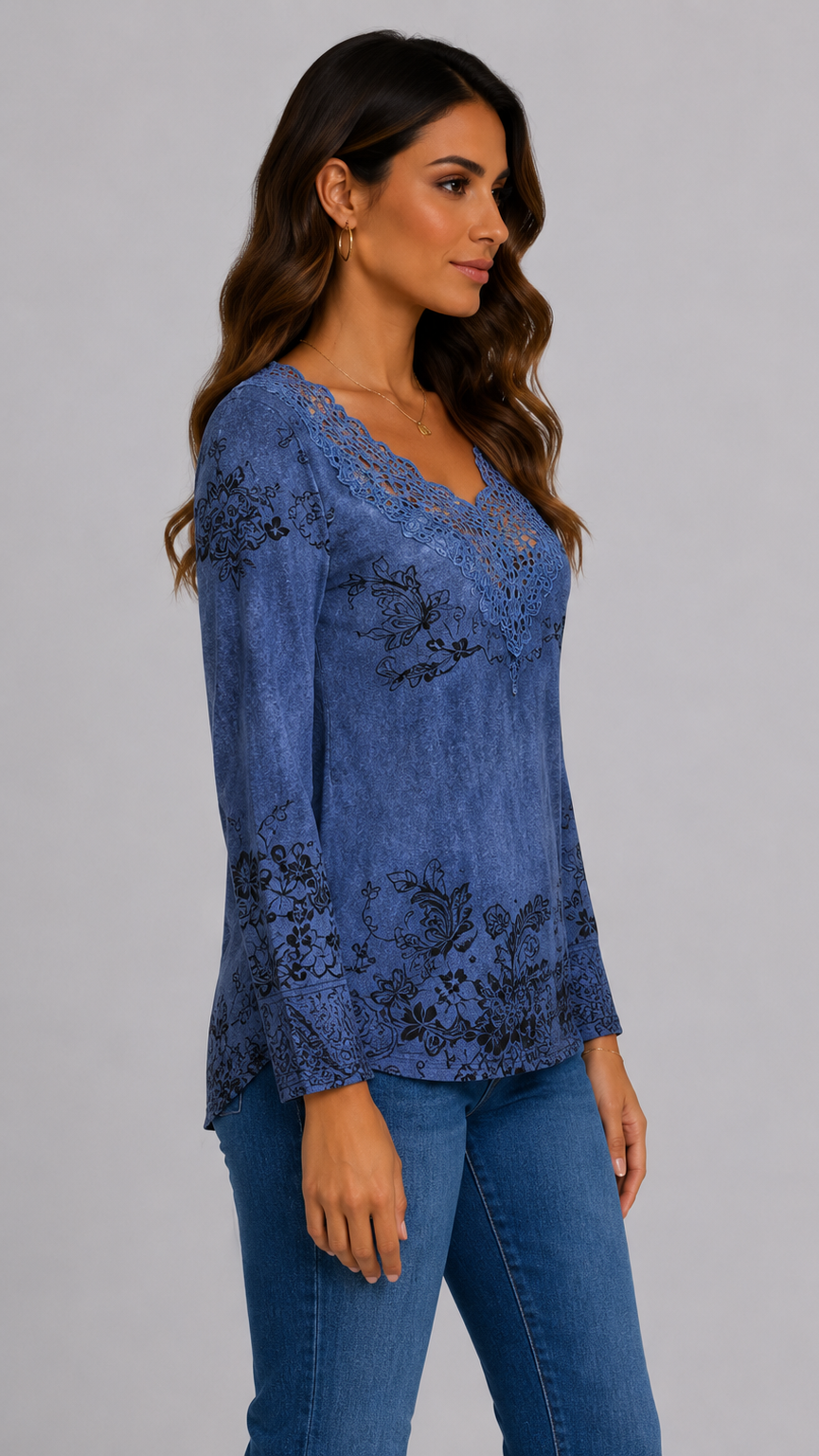 Lace | Blusa de encaje floral