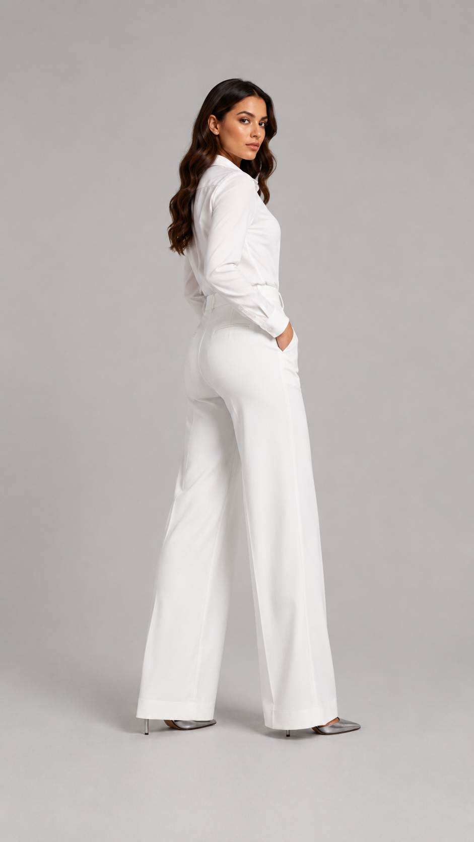 Palazzo | Pantalón fluido de talle alto