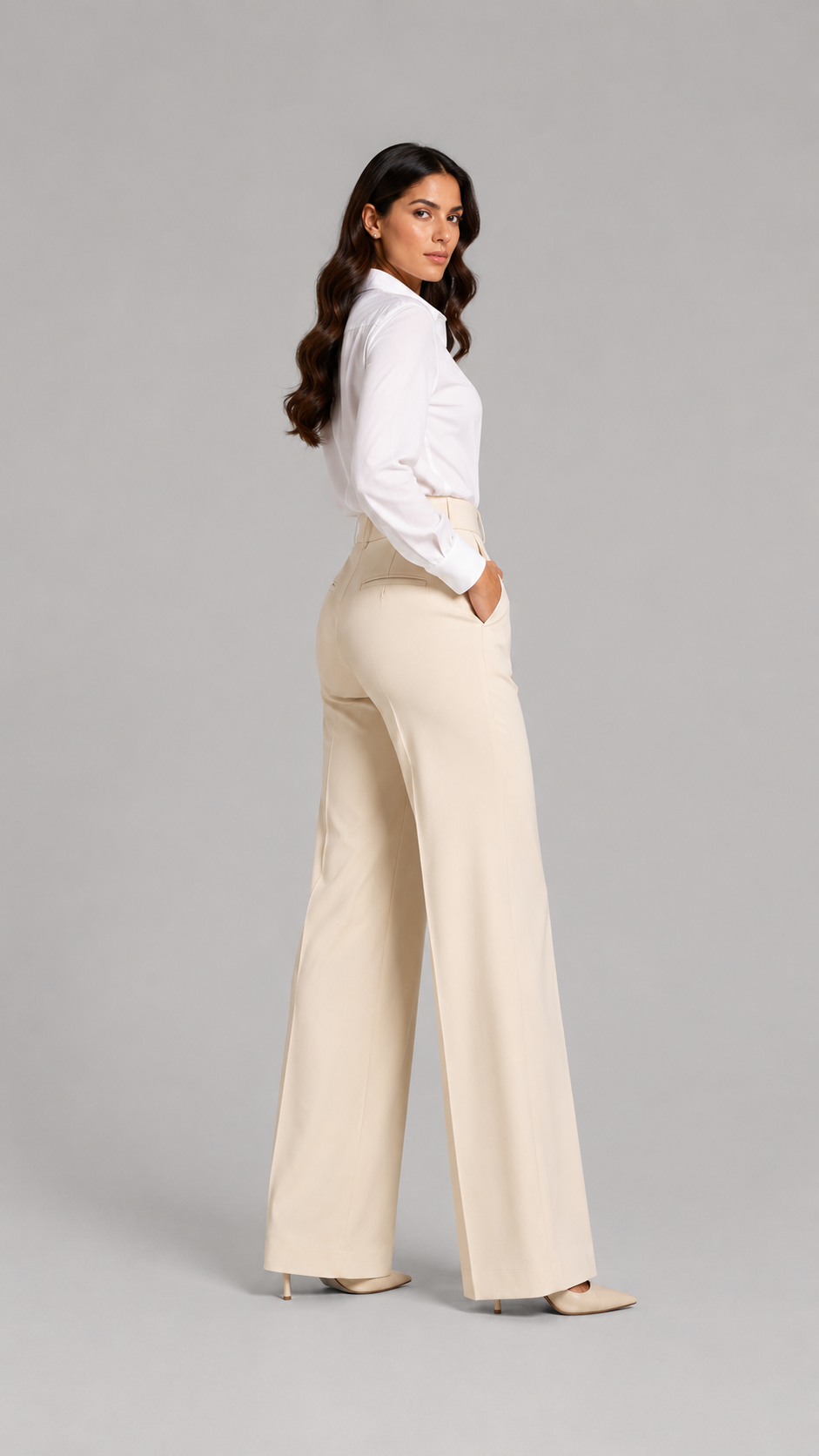 Palazzo | Pantalón fluido de talle alto