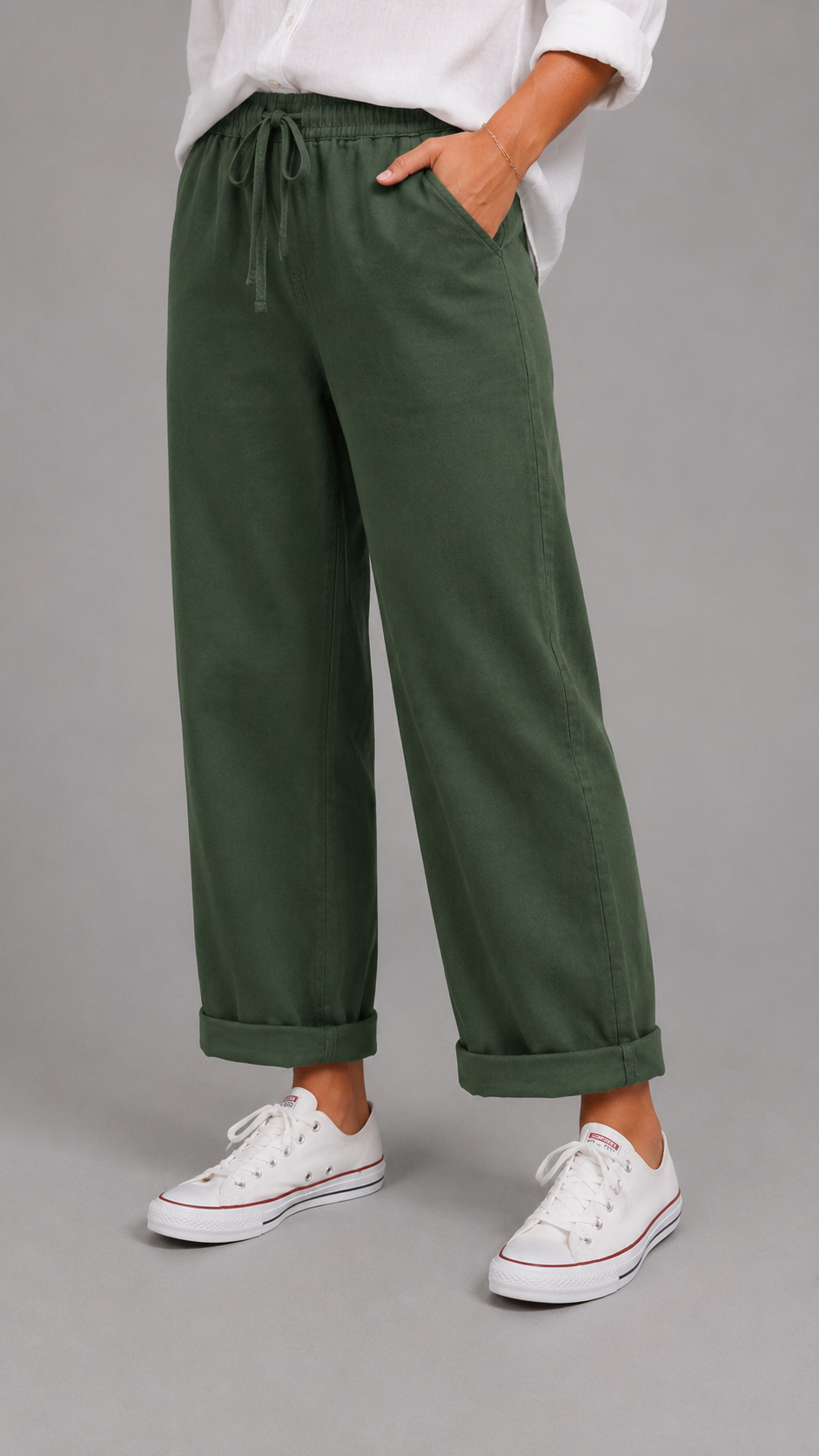 Lino Básico | Pantalón de lino de talle alto