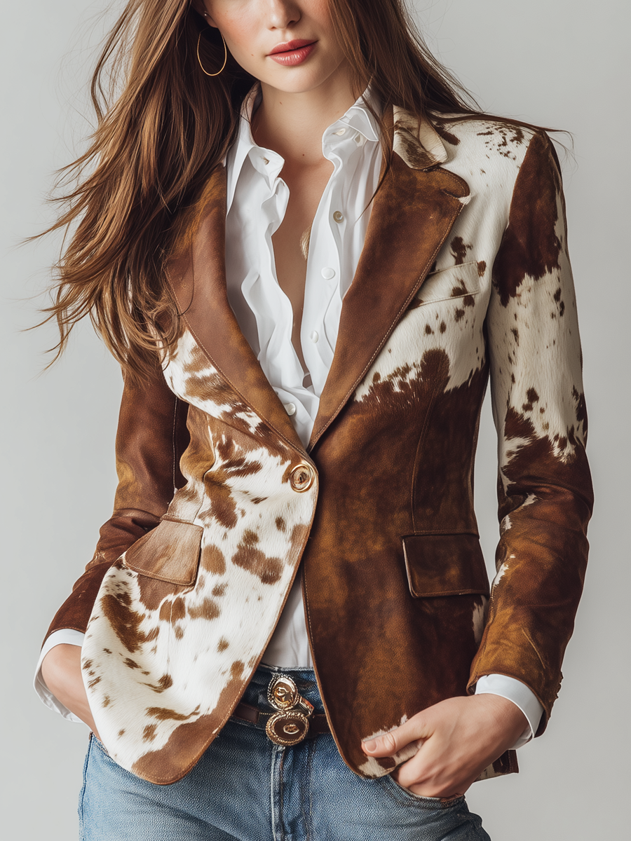 Agathe | Blazer de estampado animal