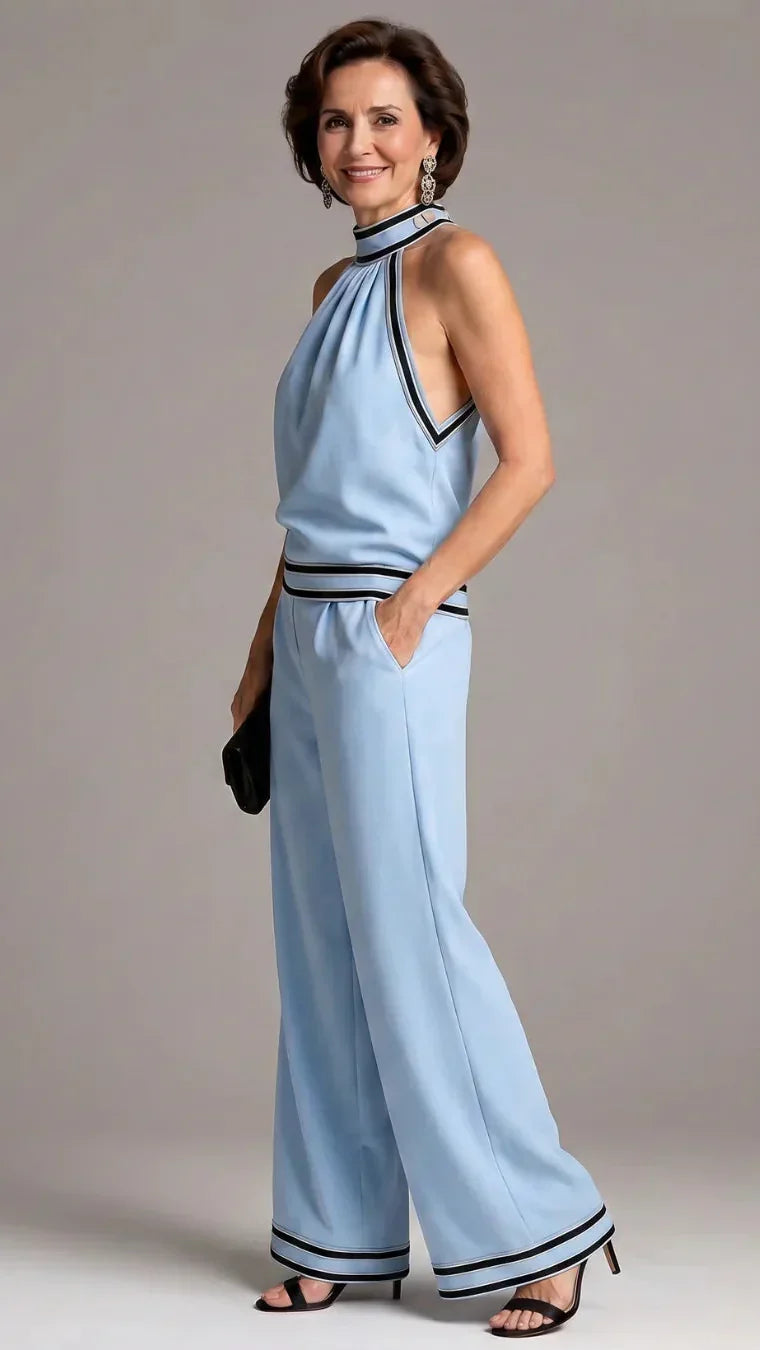 Zephyrine | Mono halter con detalles en contraste