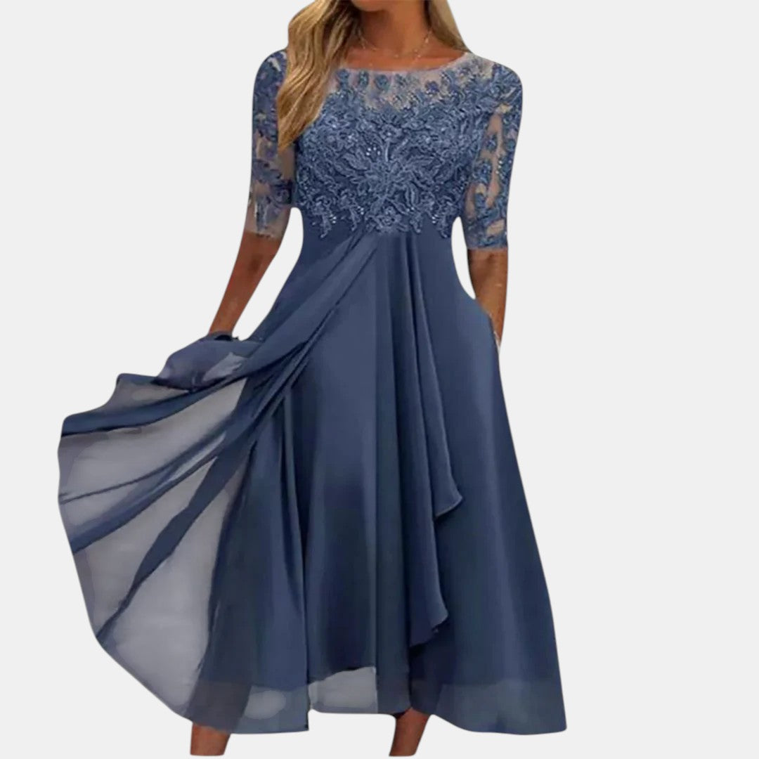 Chloé | Vestido de encaje con falda fluida