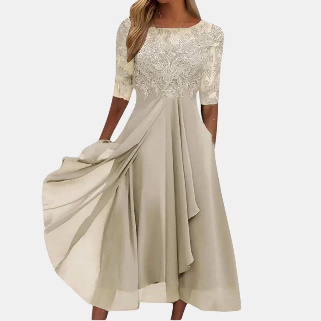 Chloé | Vestido de encaje con falda fluida