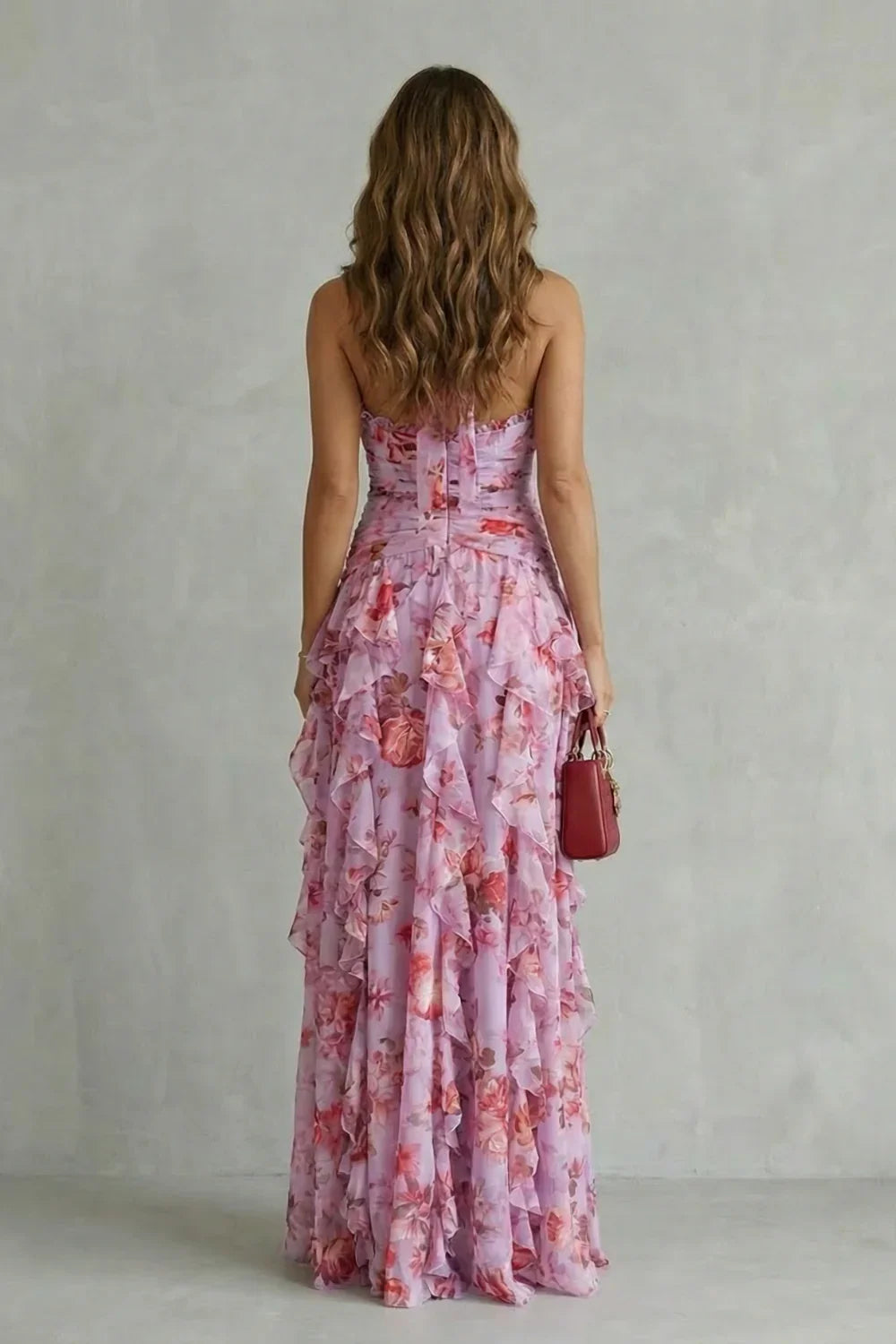Bella | Vestido largo de cuello halter · Vista 2