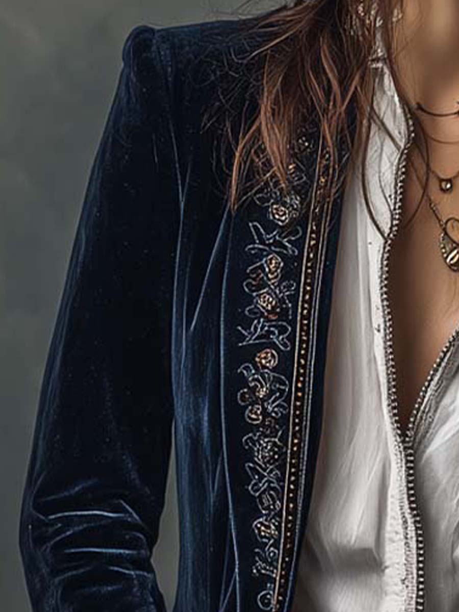 Athénaïs | Chaqueta larga con bordados · Vista 6
