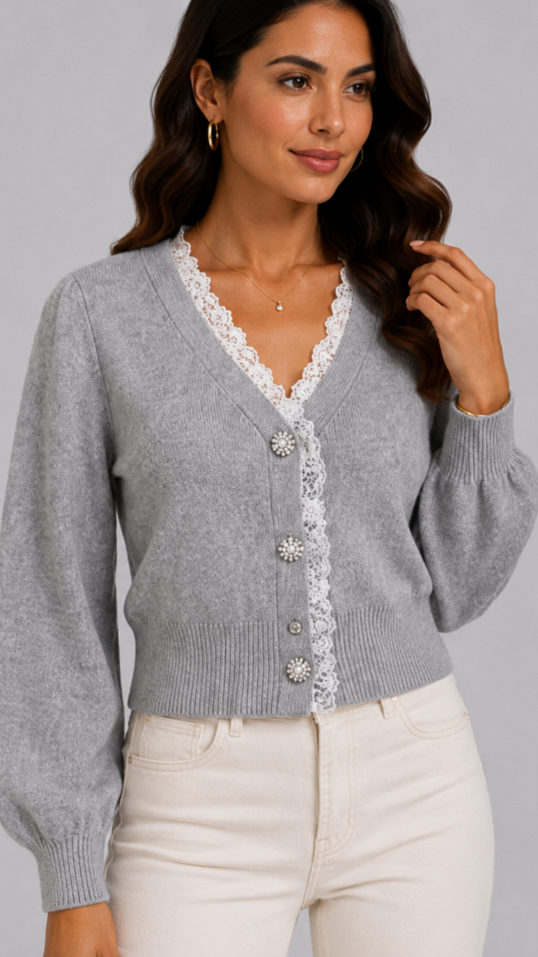 Kate | Blusa de escote en V con contraste