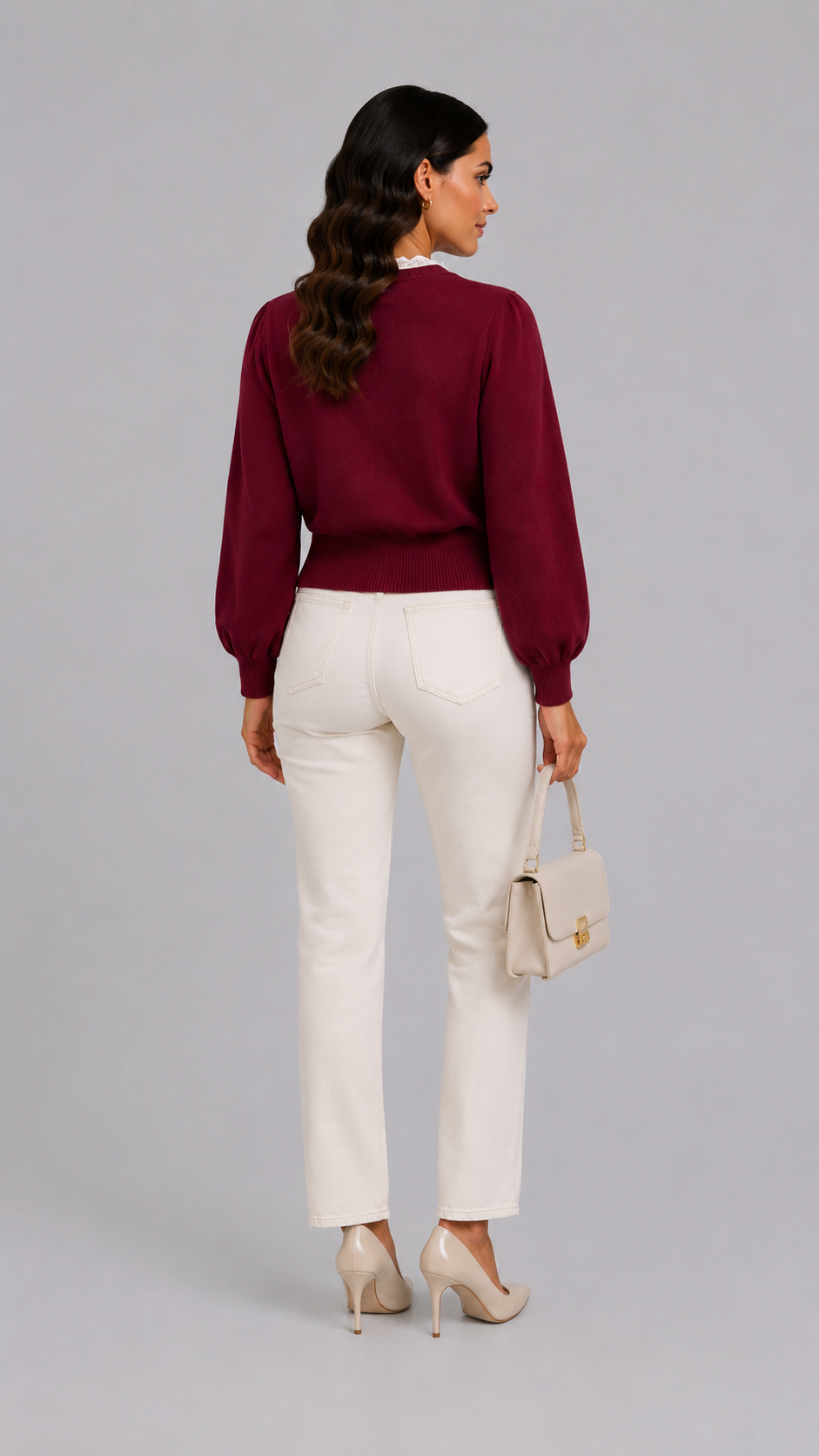 Kate | Blusa de escote en V con contraste