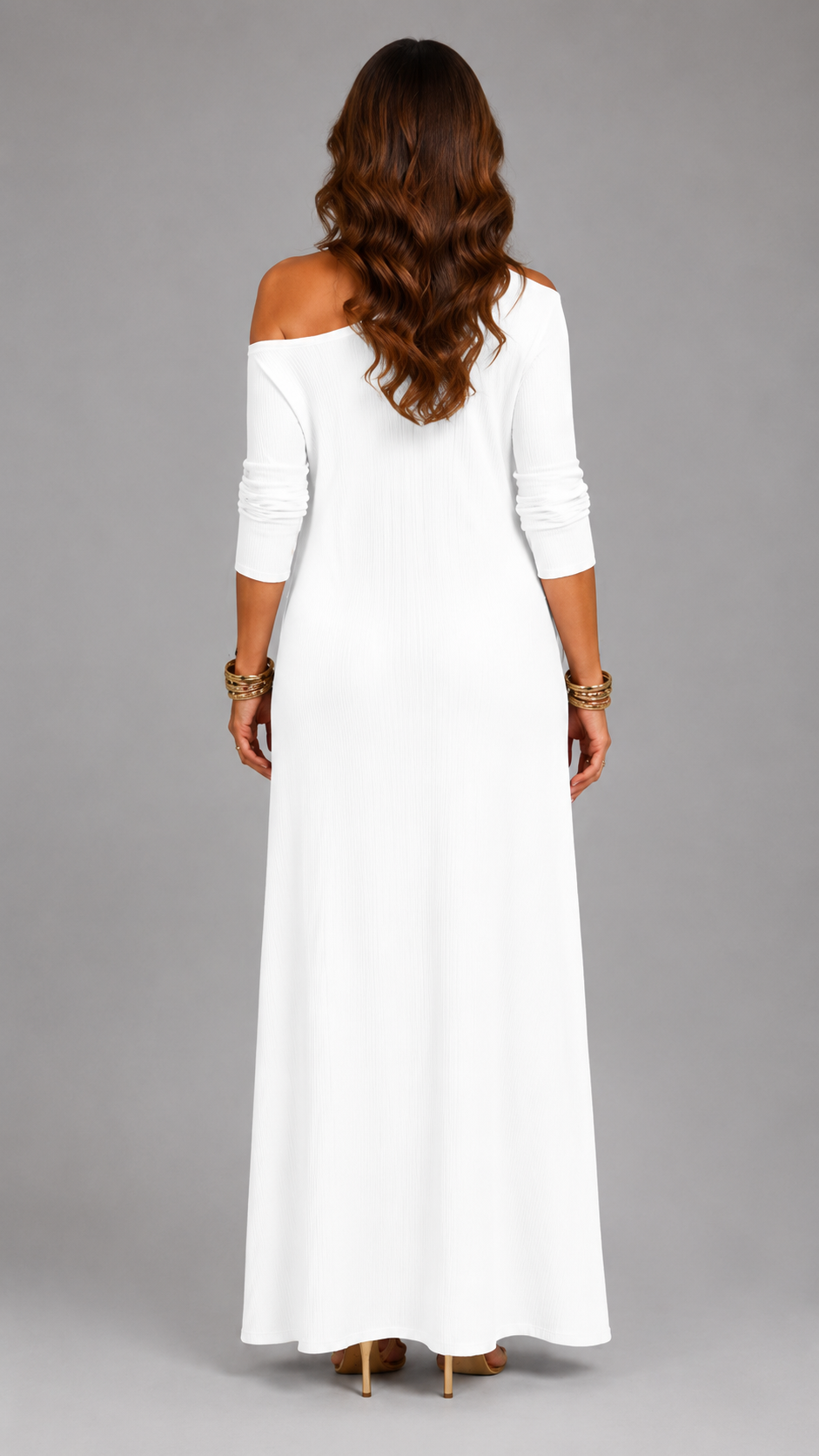 Asterelle | Vestido midi de un hombro con abertura