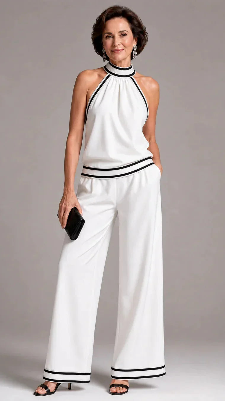 Zephyrine | Mono halter con detalles en contraste