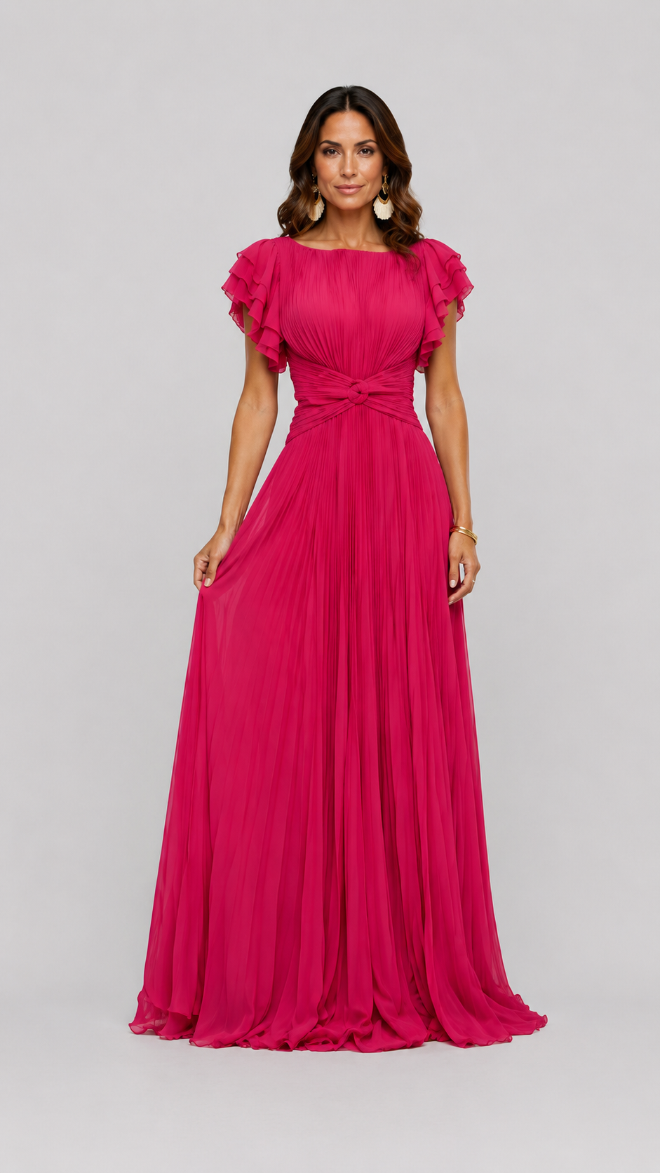 Samanta | Vestido fluido con pliegues
