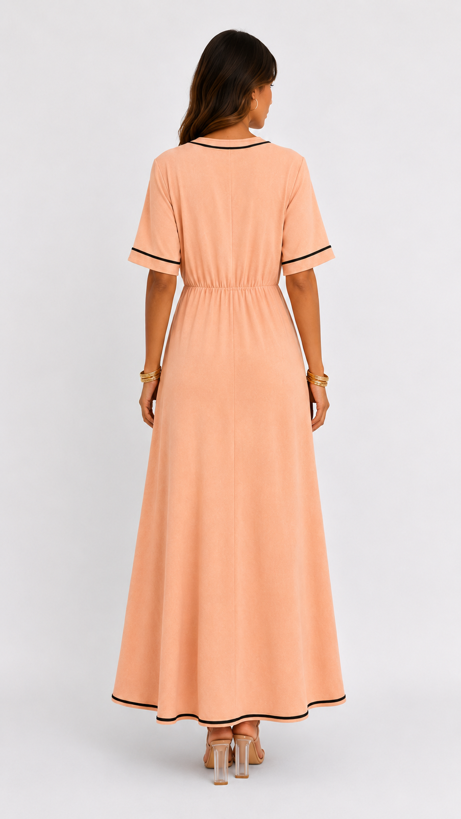 Cielo | Vestido midi de escote en V