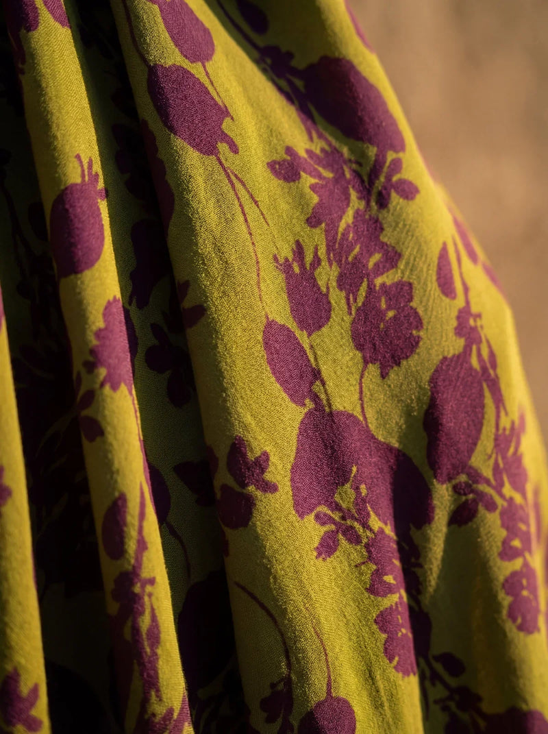 Laurel | Vestido largo de estampado botánico · Vista 3