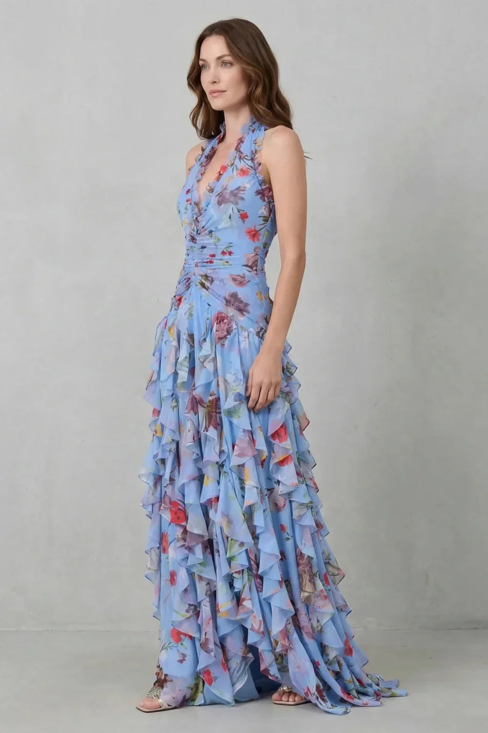 Bella | Vestido largo de cuello halter · Vista 5