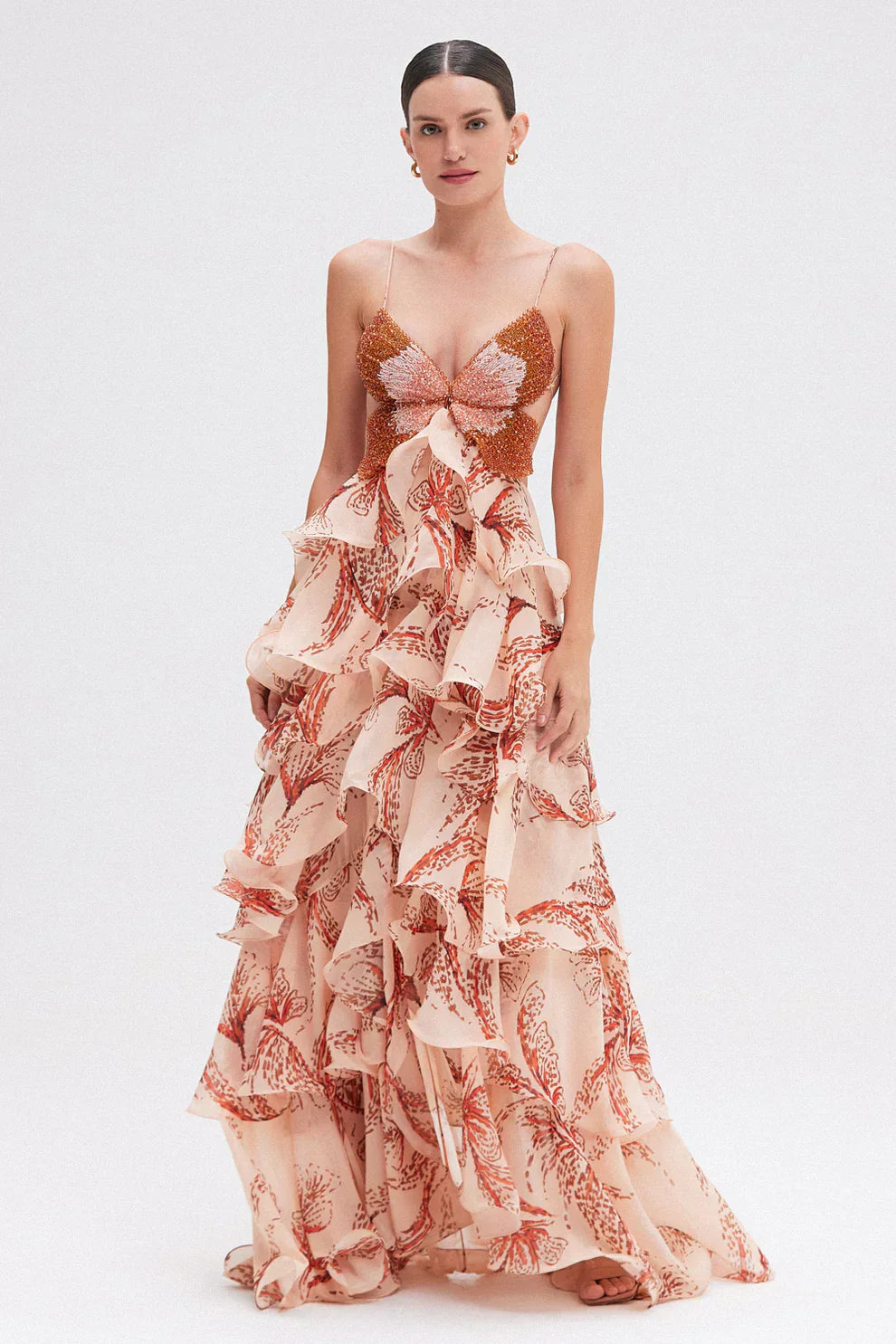 Ibiza | Vestido de volantes con escote joya · Vista 2