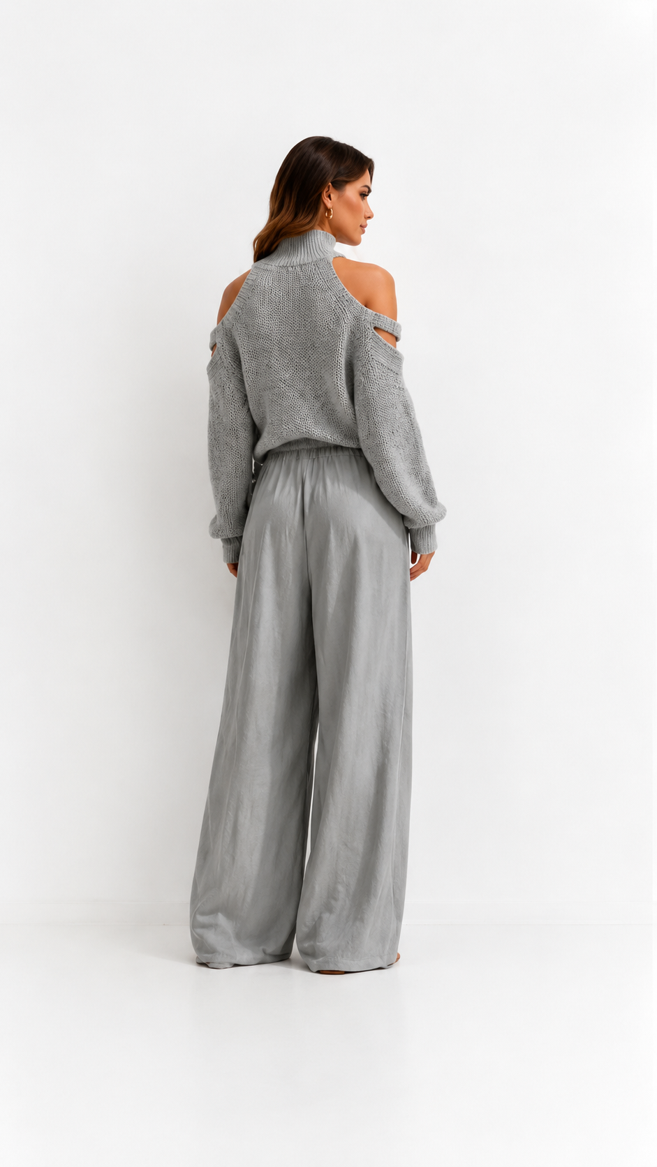 Camilla | Conjunto de top de punto y pantalón ancho
