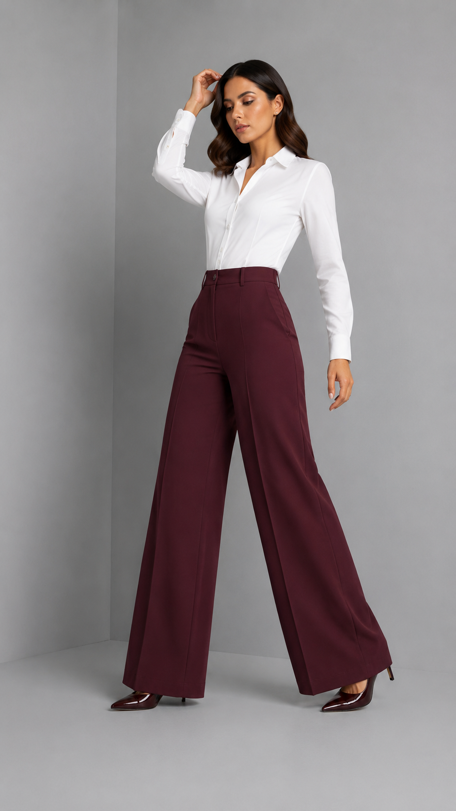 Palazzo | Pantalón fluido de talle alto