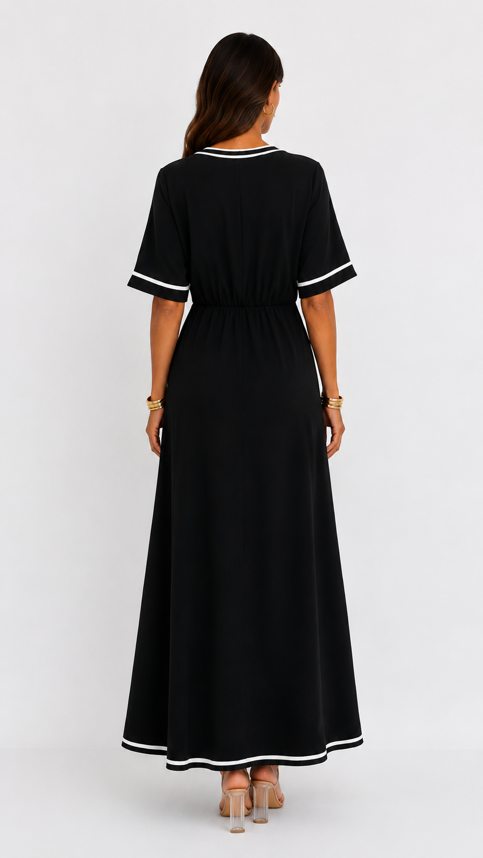 Cielo | Vestido midi de escote en V