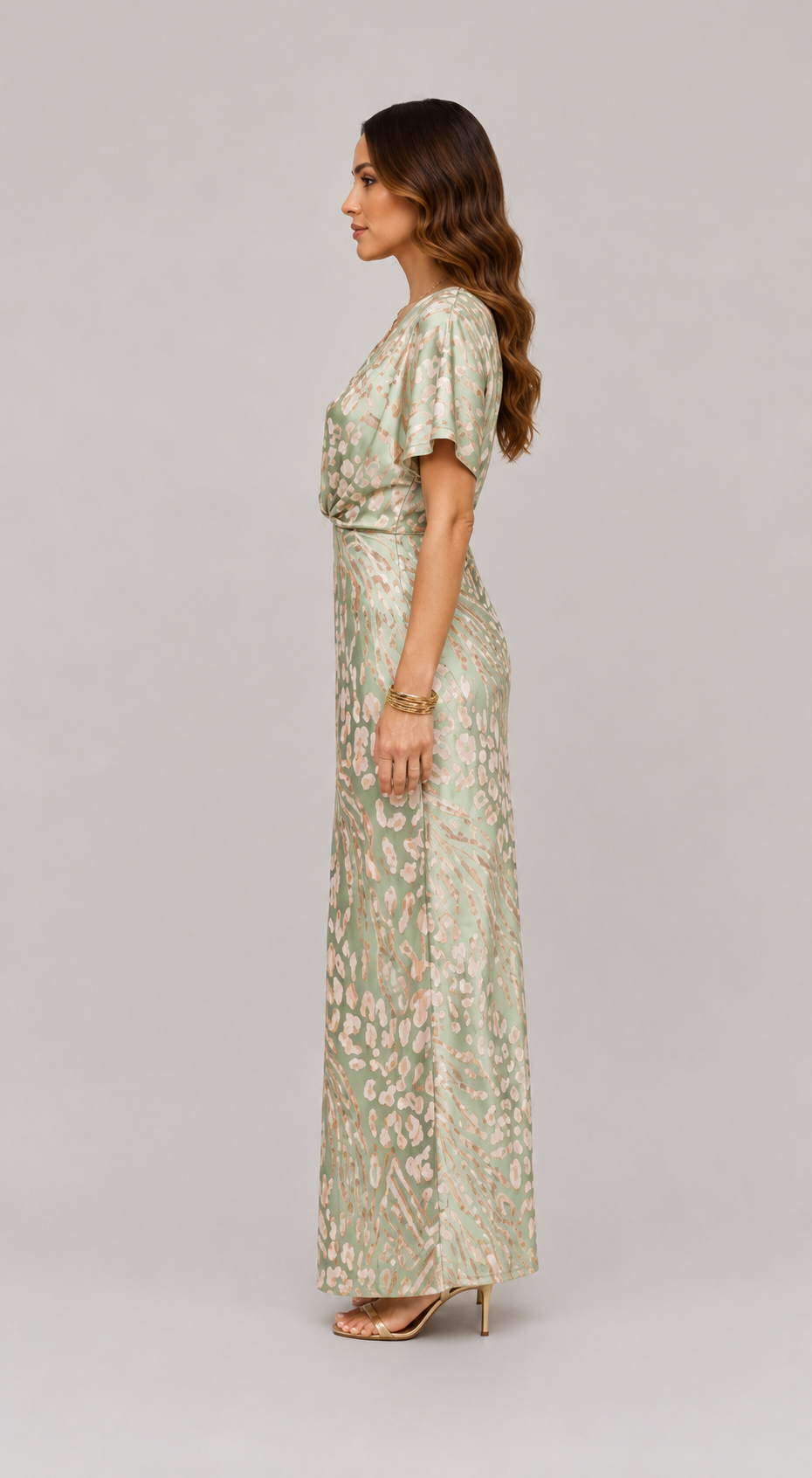 Aurora | Vestido midi de acabado luminoso