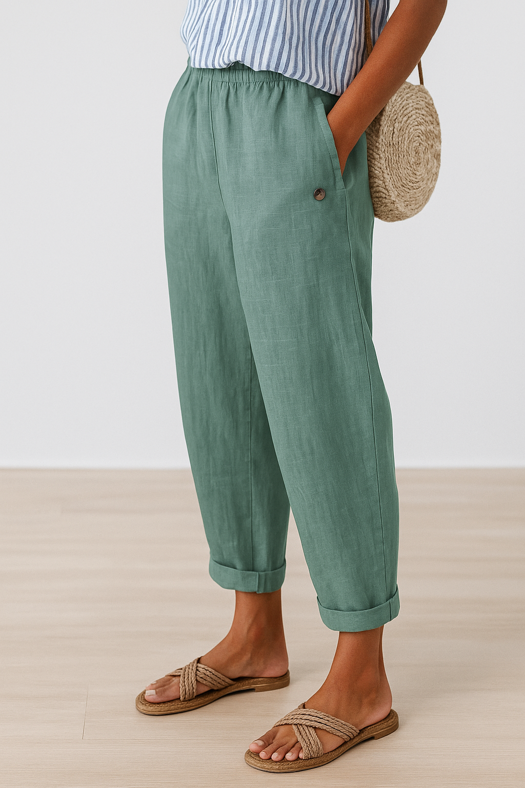 Elena | Pantalón con bolsillos laterales · Vista 4