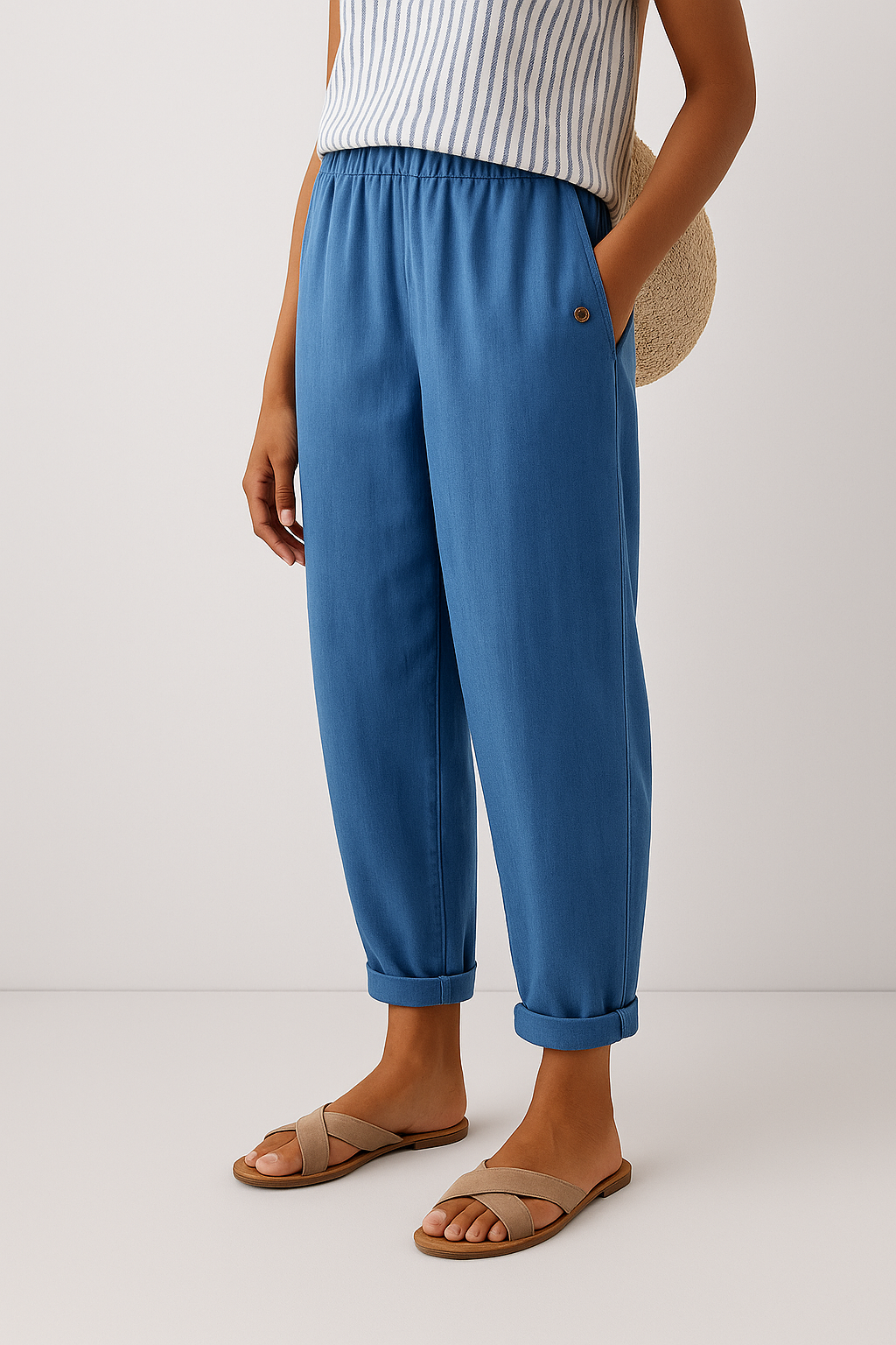 Elena | Pantalón con bolsillos laterales · Vista 3