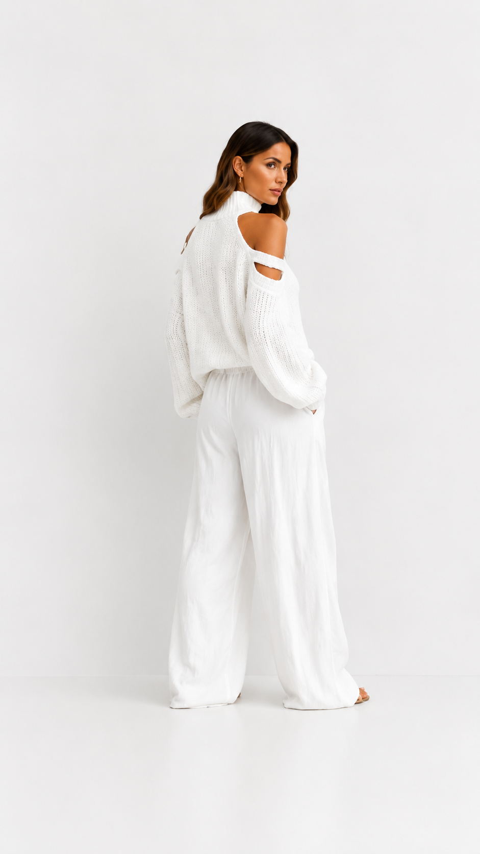 Camilla | Conjunto de top de punto y pantalón ancho