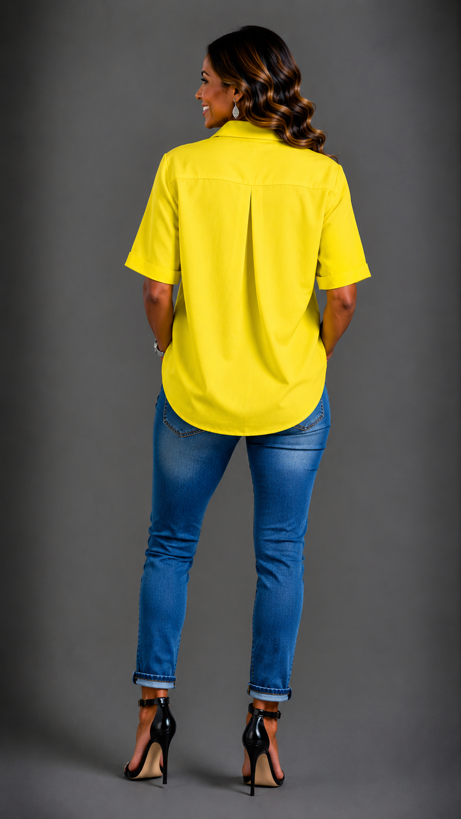 Julia | Blusa asimétrica con botones · Vista 14