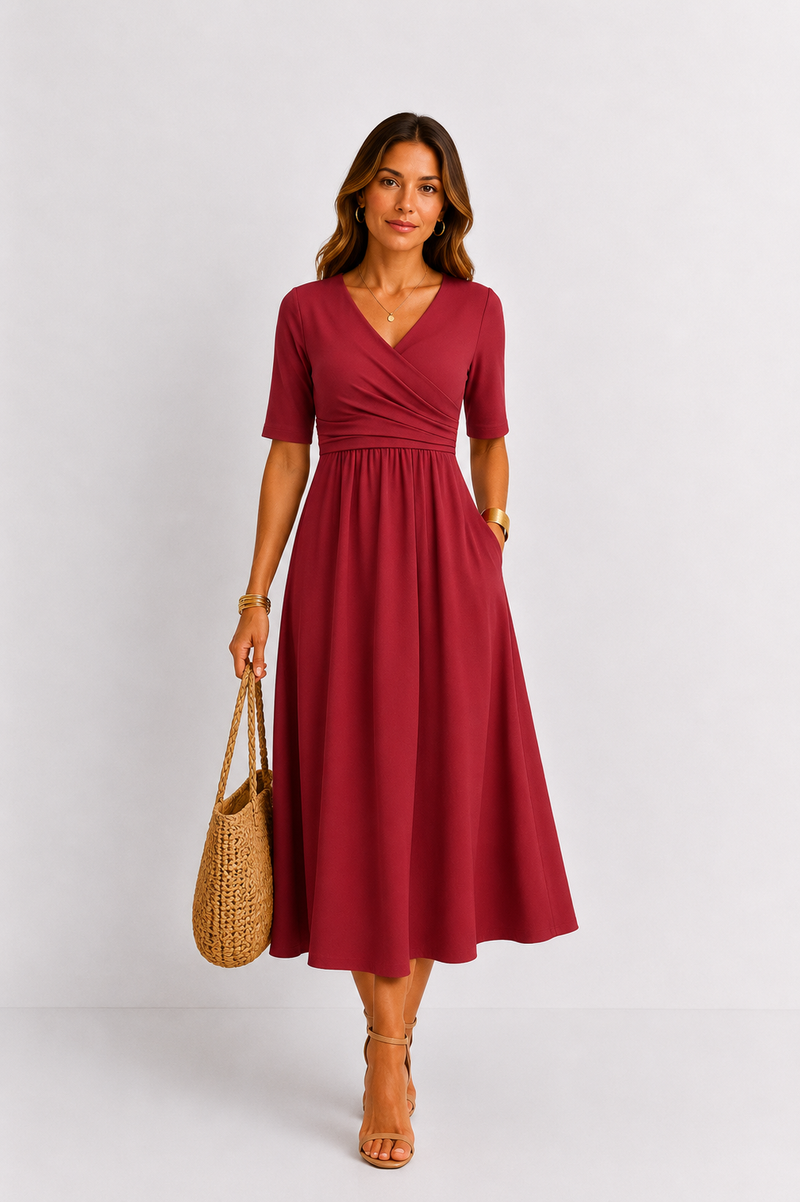 Ida | Vestido midi elegante · Vista 3
