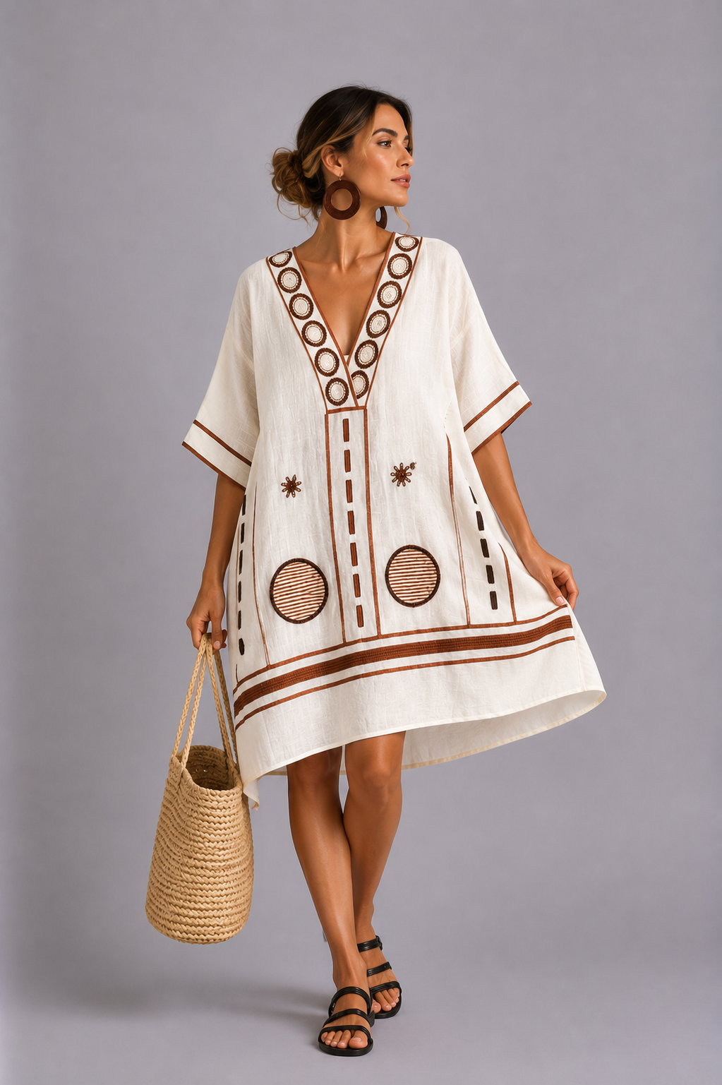 Gwen | Vestido de playa de rayas