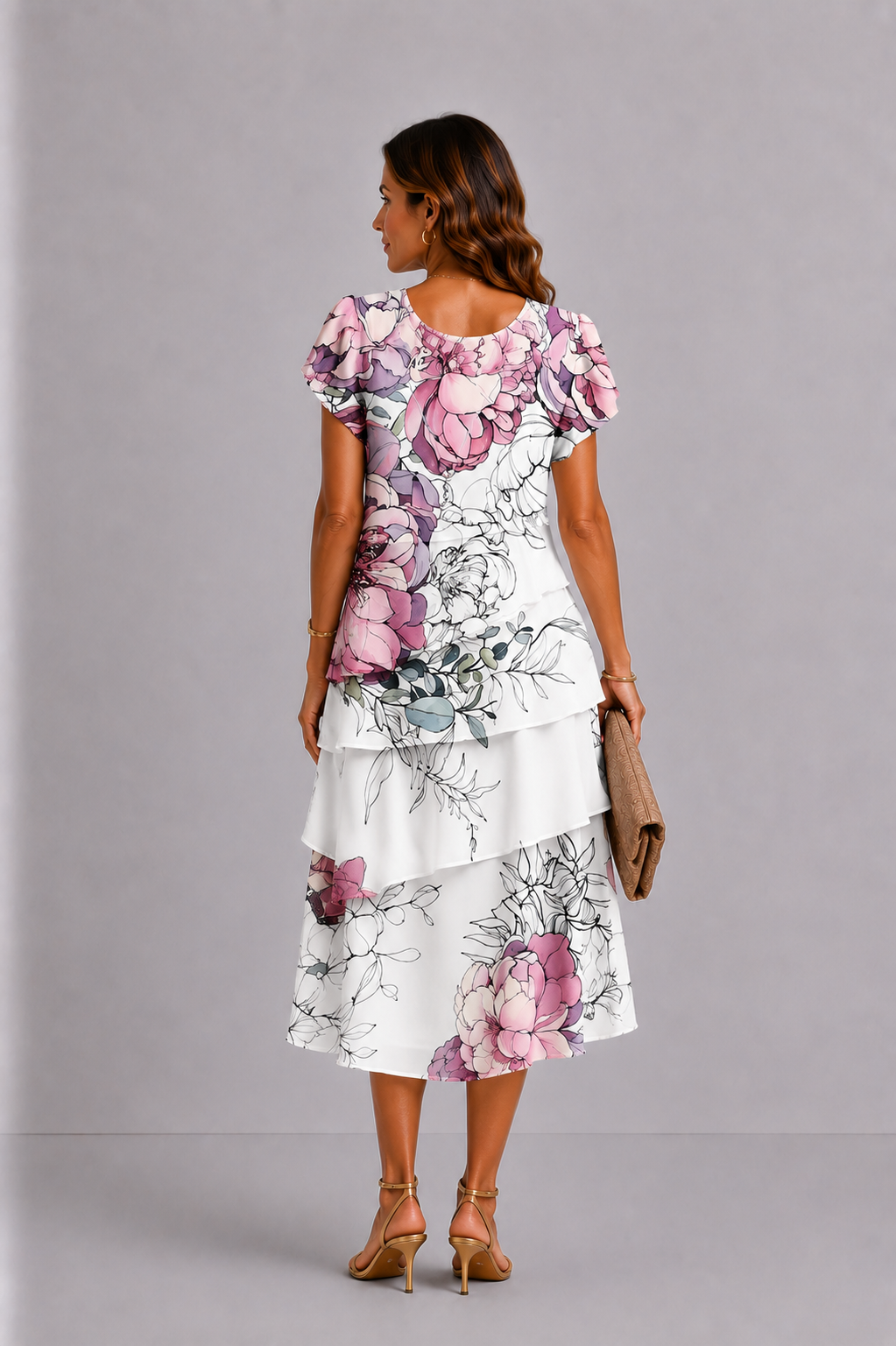 Diana | Vestido floral con volantes · Vista 2