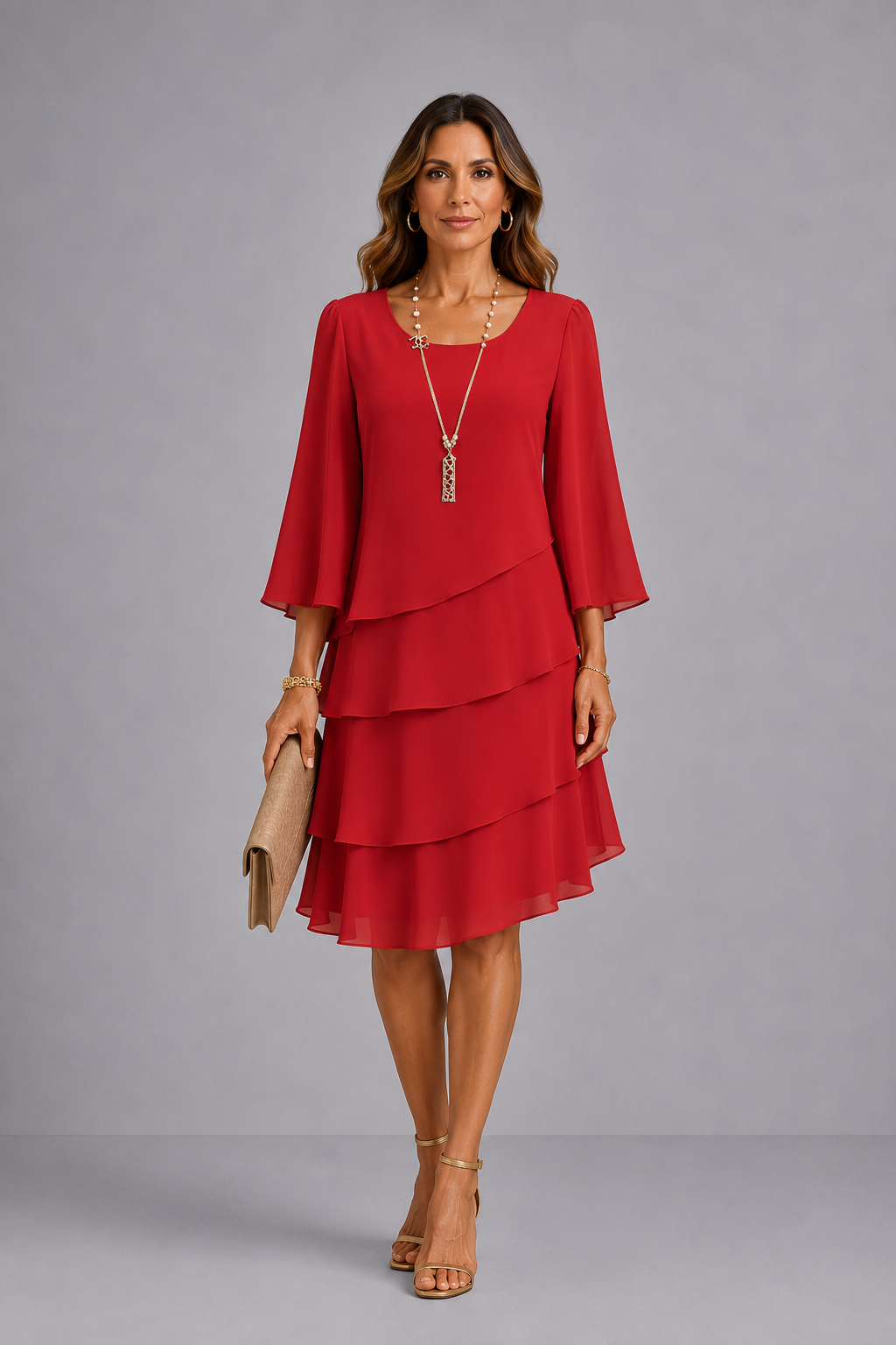 Catherine | Vestido con volantes · Vista 3