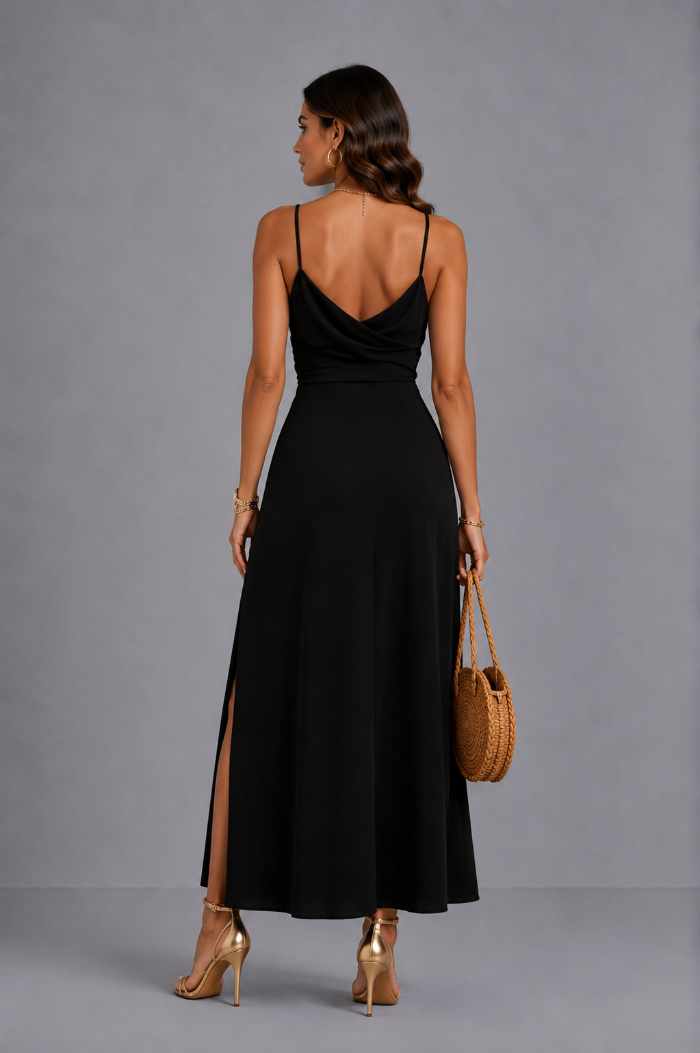 Andrea | Vestido de acabado satinado · Vista 6