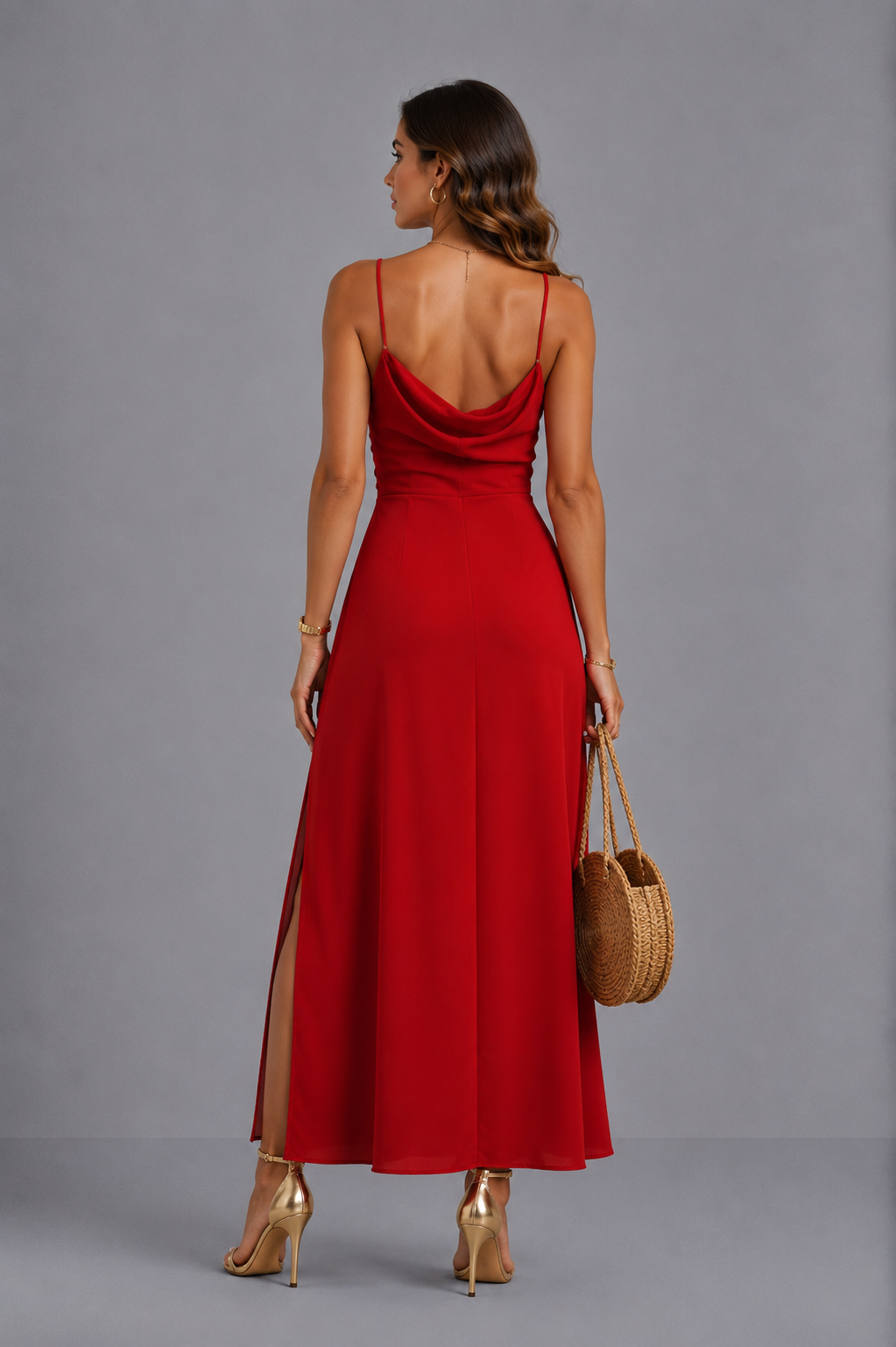 Andrea | Vestido de acabado satinado · Vista 8