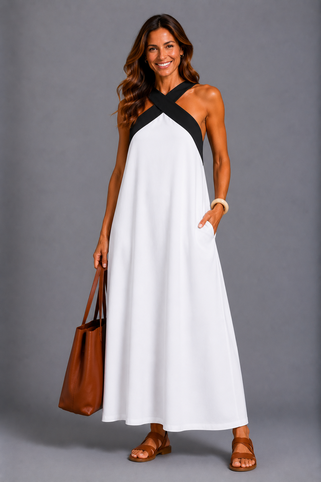 Delfina | Vestido de corte cruzado · Vista 3