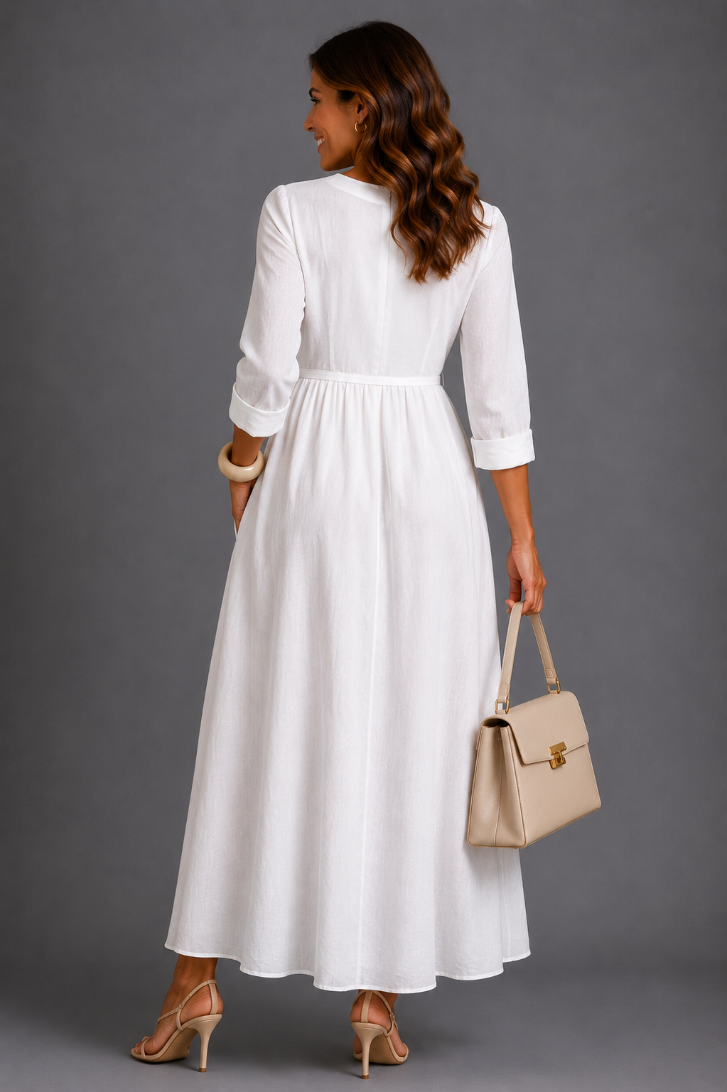 Livia | Vestido largo de corte ligero · Vista 4