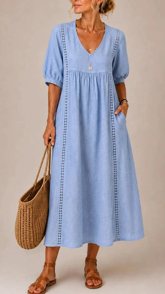 Vestido midi de verano Sefi