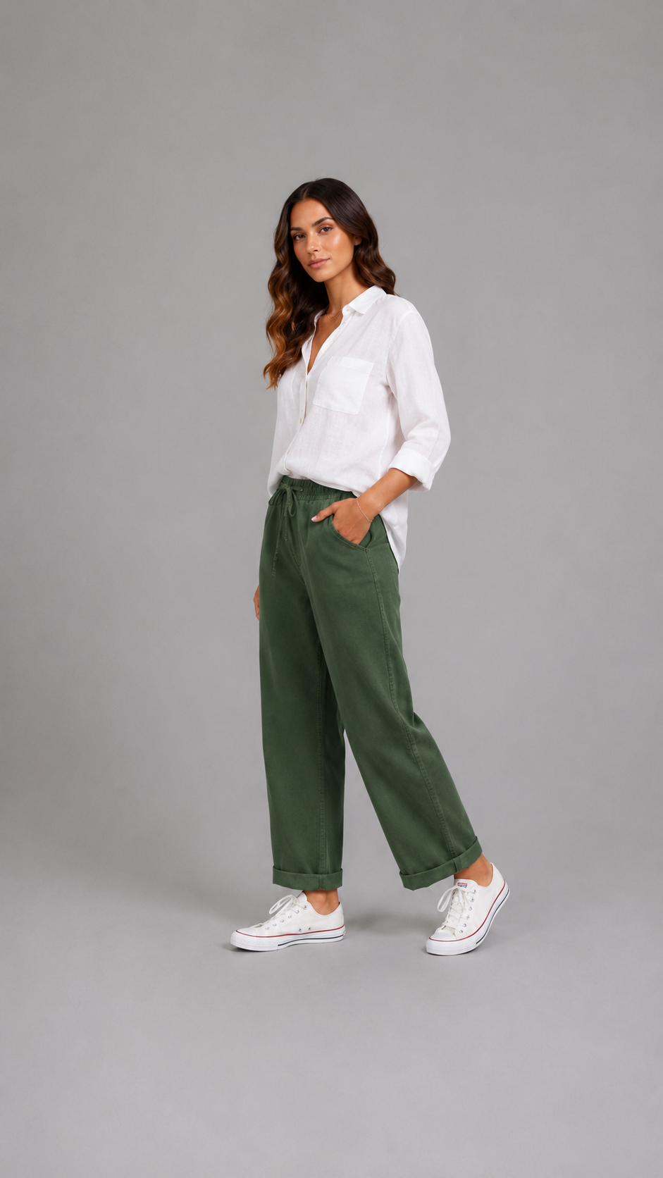 Lino Básico | Pantalón de lino de talle alto